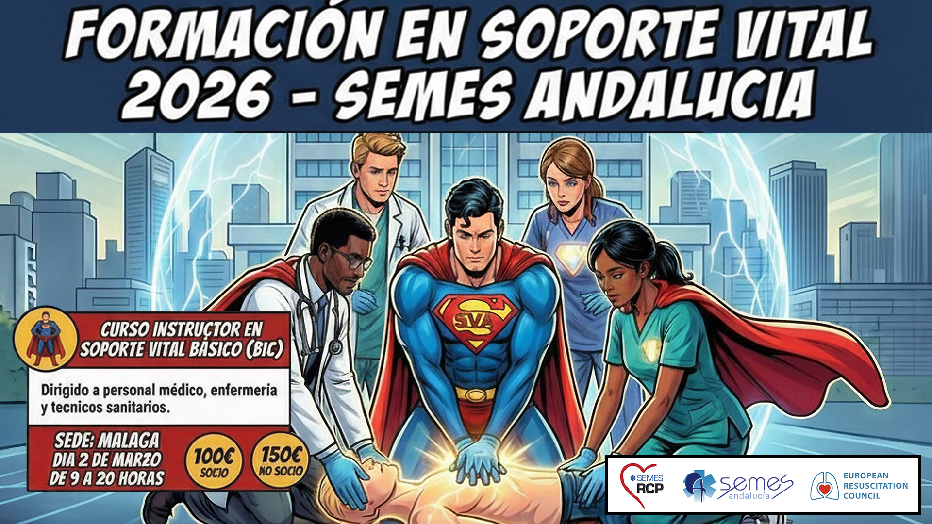 Curso de Instructor en Soporte Vital Básico (BIC) - Sede Málaga