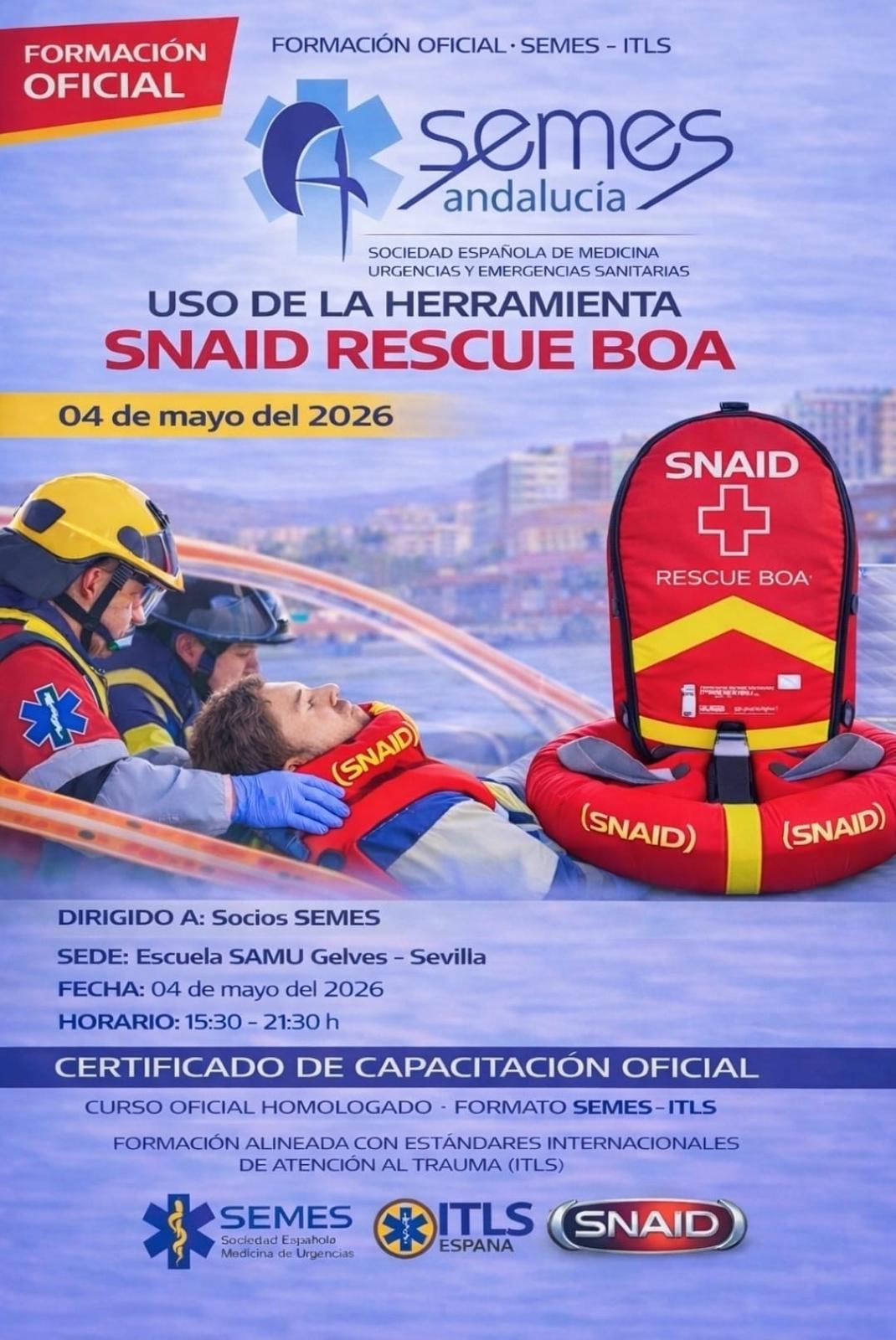 Curso SNAID RESCUE BOA: Capacitación en Atención al Trauma